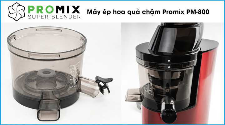 Mô tả Máy ép hoa quả chậm Promix PM-800