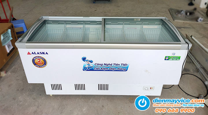 Mô tả thiết bị Thanh lý tủ đông nằm kính lùa cong Alaska SC-7W