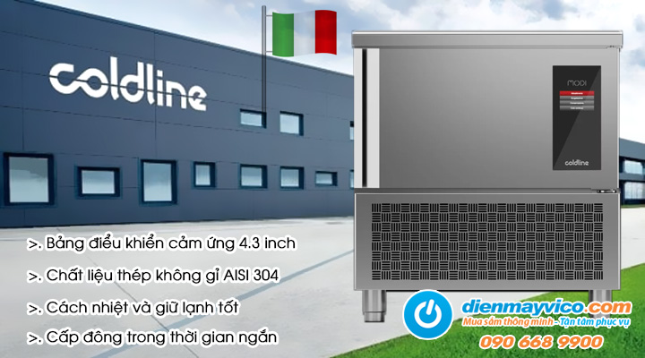 Mô tả về Tủ cấp đông nhanh Coldline Modi W5UES