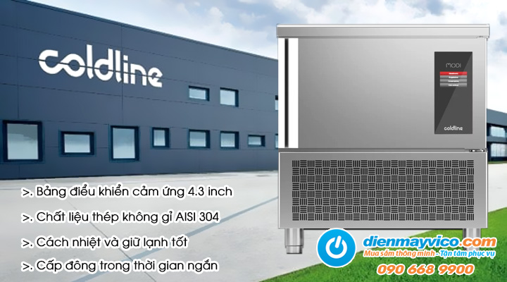 Mô tả về sản phẩm Tủ cấp đông nhanh Coldline Modi W6UES