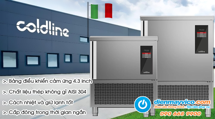 Mô tả về Tủ cấp đông nhanh Coldline Modi W7UE