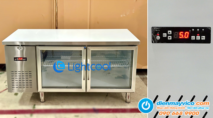 Mô tả về Bàn cánh kính tùy chỉnh đông mát Lightcool 216L 1m2 Quạt lạnh