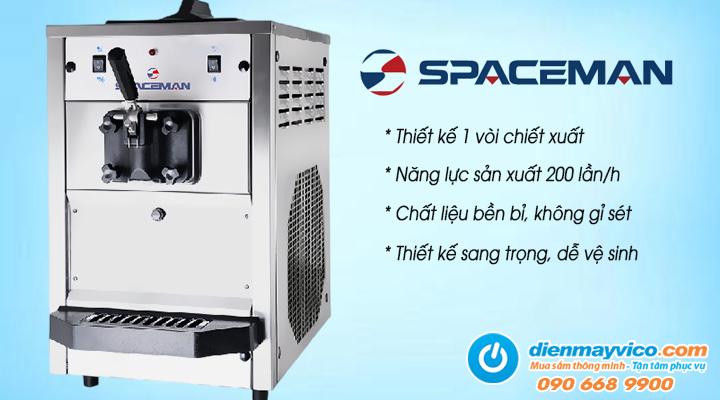 Mô tả sản phẩm Máy làm kem tươi Spaceman Classic 6220E