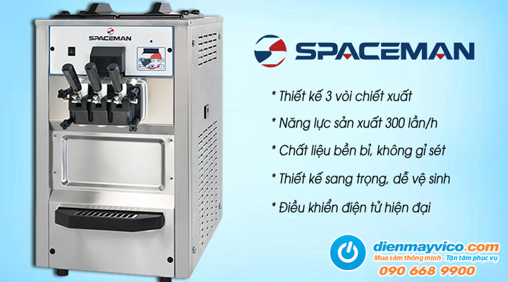 Mô tả sản phẩm Máy làm kem tươi Spaceman Classic 6225