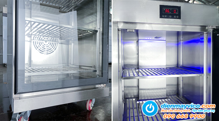 Mô tả về Tủ sấy chén bát inox 2 lớp quạt gió Viner V-TSB1C2LQG