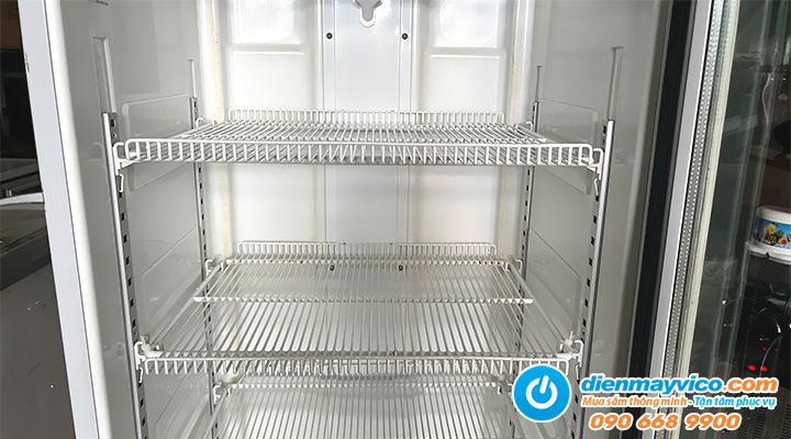 Ngăn kệ để đồ của Thanh lý tủ mát 1 cánh kính Panasonic SMR-PT250A 248L