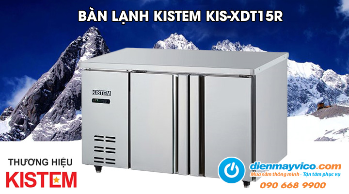 Bàn mát inox Kistem KIS-XDT15R 1m5