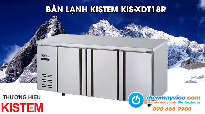 Bàn mát inox Kistem KIS-XDT18R 1m8