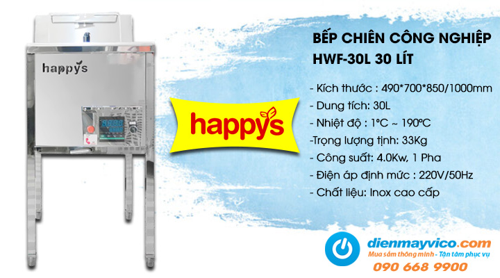 Bếp chiên công nghiệp Happys HWF-30L 30 lít