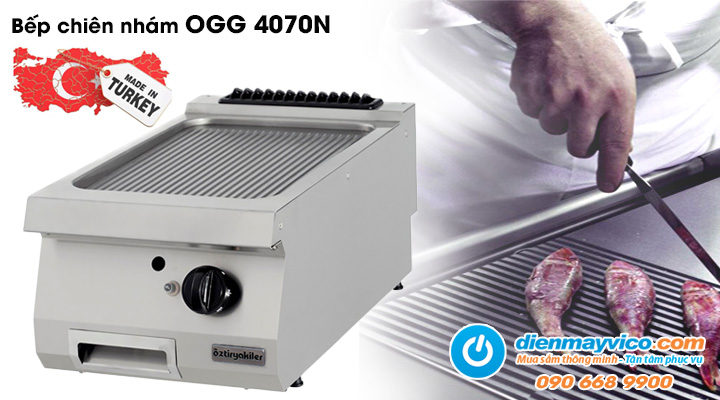 Bếp chiên nhám đơn Ozti OGG 4070N