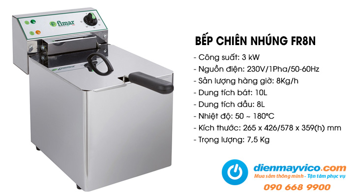 Bếp chiên nhúng điện Fimar FR8N