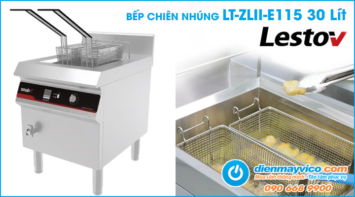 Bếp chiên nhúng đôi chân đứng Lestov LT-ZLII-E115