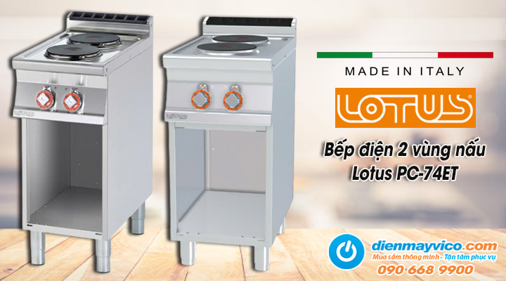 Bếp điện 2 vùng nấu Lotus PC-74ET