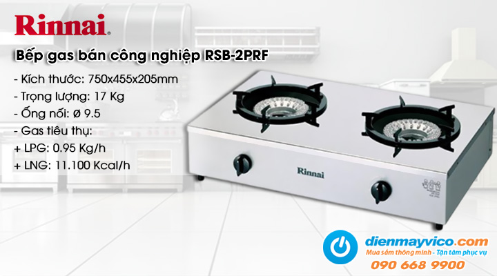 Bếp gas bán công nghiệp Rinnai RSB-2PRF