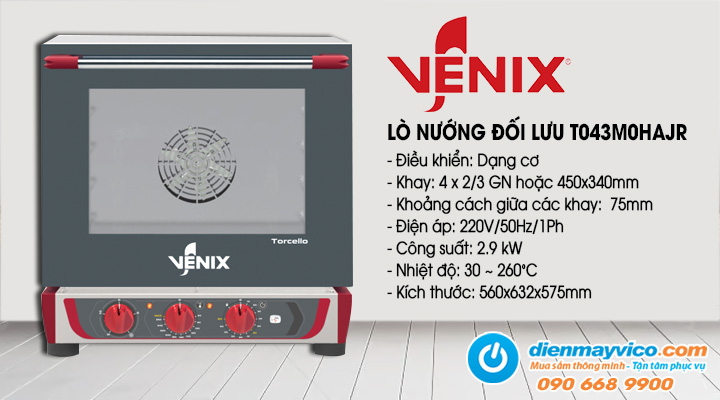 Lò nướng đối lưu 4 khay Venix T043M0HAJR