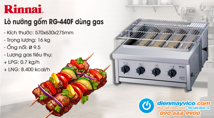 Lò nướng gốm Rinnai RG-440F