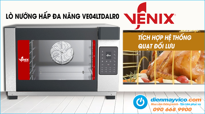 Lò nướng hấp đa năng 4 khay Venix VE04LTDALR0