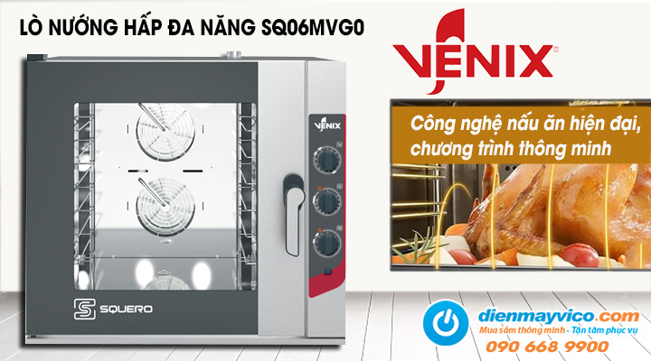 Lò nướng hấp đa năng 6 khay Venix SQ06MVG0