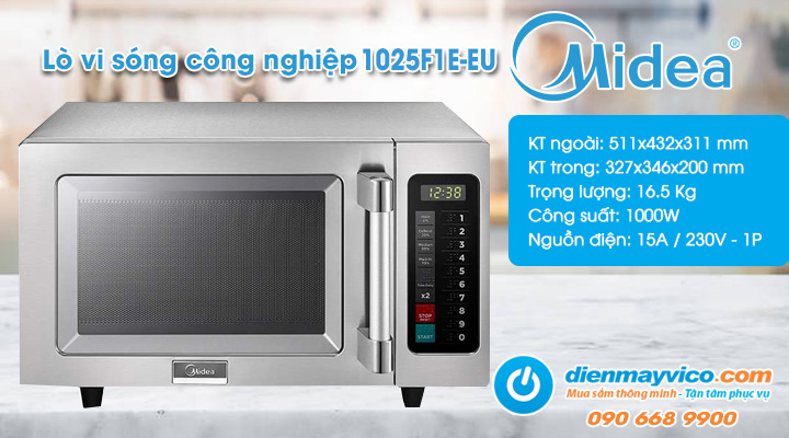 Lò vi sóng công nghiệp Midea 1025F1E-EU