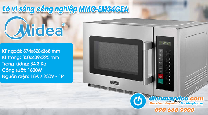 Lò vi sóng công nghiệp Midea MMO-EM34GEA