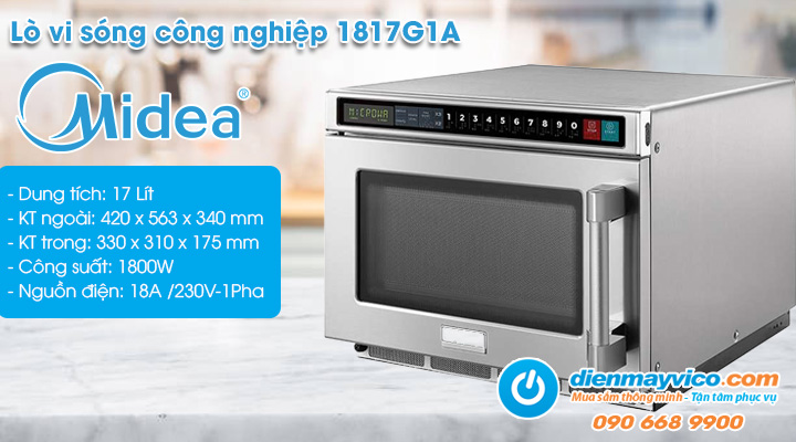 Lò vi sóng công nghiệp Midea 1817G1A