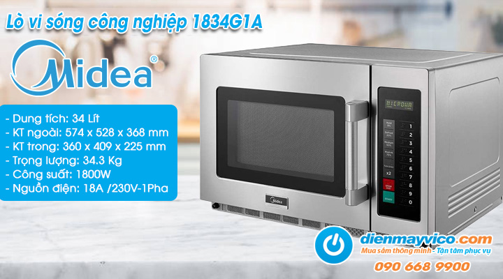 Lò vi sóng công nghiệp Midea 1834G1A