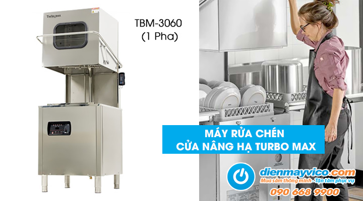 Máy rửa chén công nghiệp Turbo Max TBM-3060