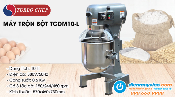 Máy trộn bột Turbo Chef TCDM10-L 10 Lít
