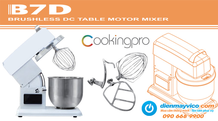 Máy trộn bột Cooking Pro B7D 7 Lít
