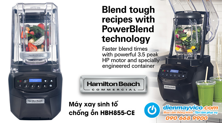 Máy xay sinh tố chống ồn Hamilton Beach HBH855-CE