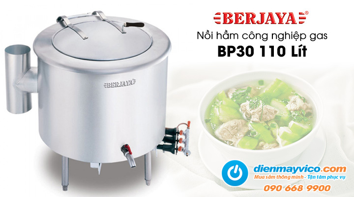 Nồi hầm công nghiệp gas Berjaya BP30