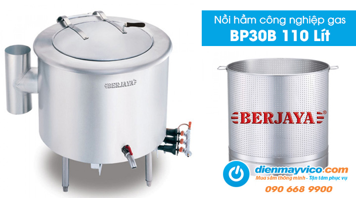 Nồi hầm công nghiệp gas Berjaya BP30B