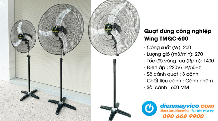 Quạt đứng công nghiệp Wing TMQC-600