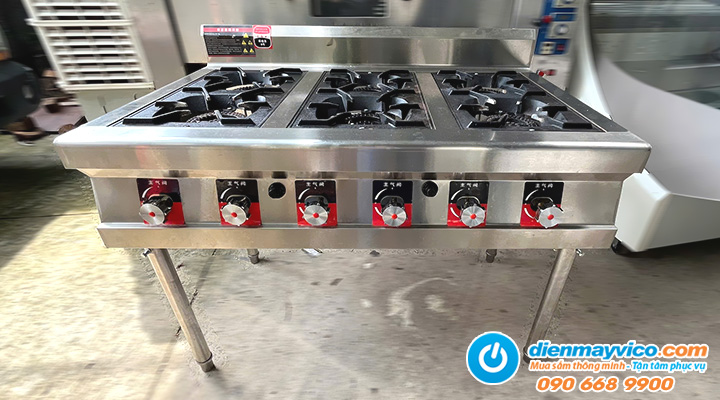 Thanh lý bếp âu 6 họng có chân đứng FYBZL06 dùng gas