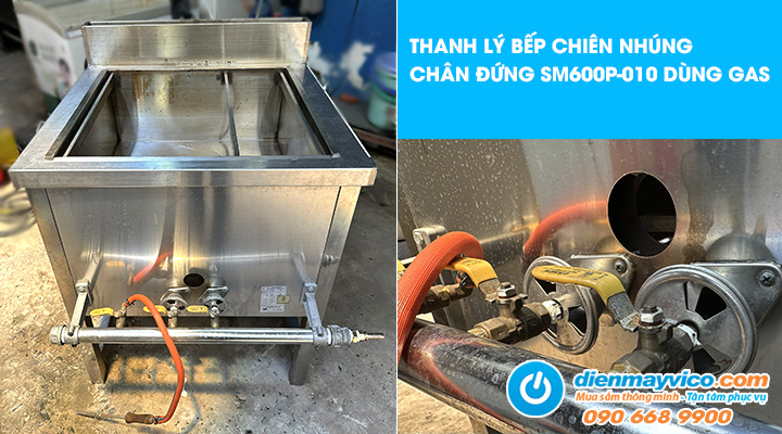 Thanh lý bếp chiên nhúng chân đứng SM600P-010 dùng gas