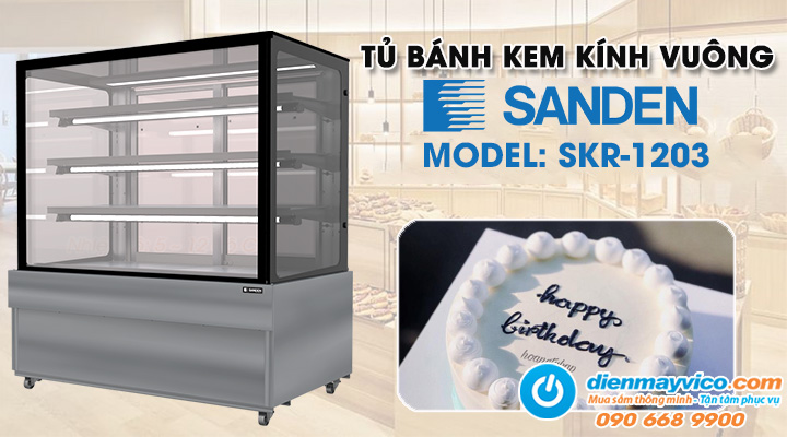 Tủ bánh kem Sanden Intercool SKR-1203 1m2