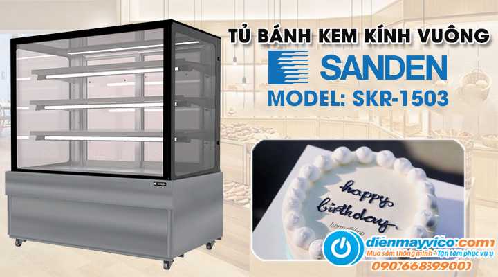 Tủ bánh kem Sanden Intercool SKR-1503