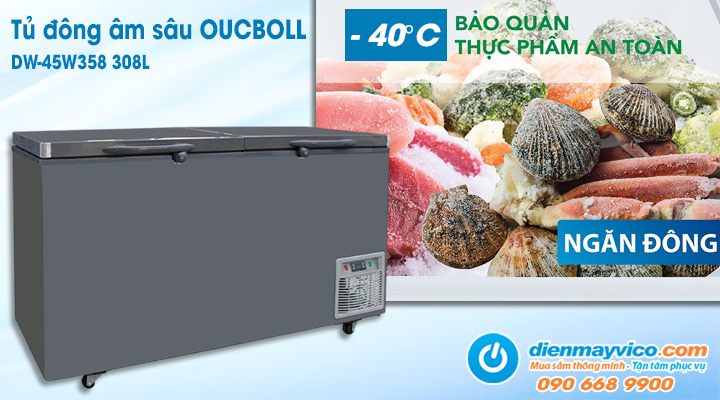 Tủ cấp đông âm sâu OUCBOLL DW-45W358 308L