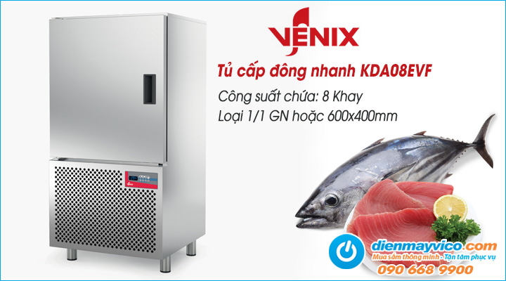 Tủ cấp đông nhanh 8 khay Venix KDA08EVF