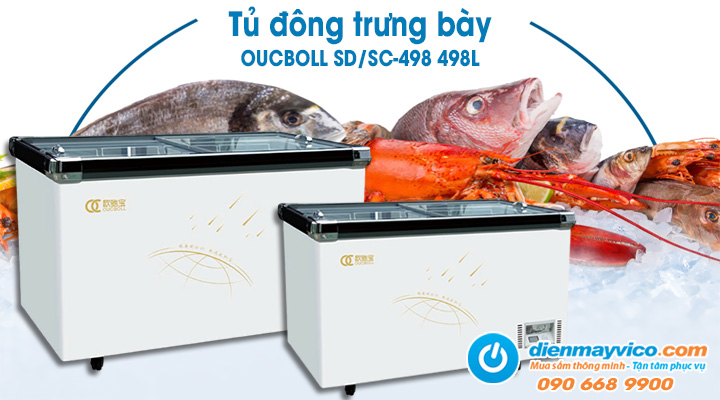 Tủ đông trưng bày OUCBOLL SD/SC-498 498L