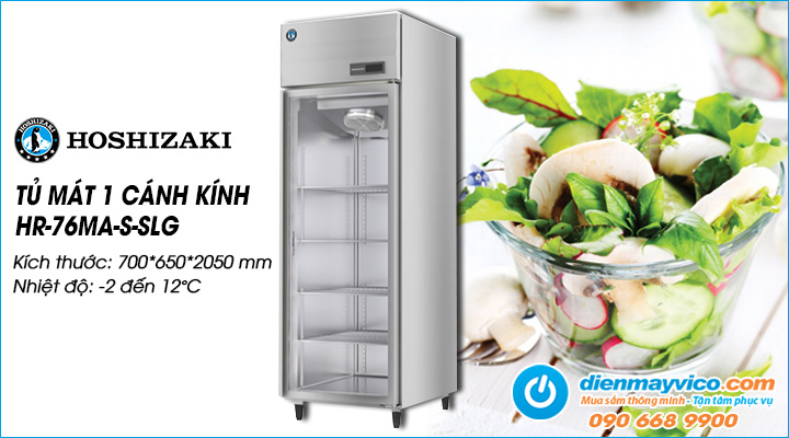 Tủ mát 1 cánh kính Hoshizaki HR-76MA-S-SLG