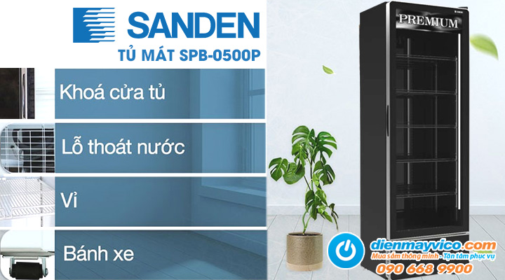 Tủ mát Saden Intercool Inverter SPB-0500P 394L