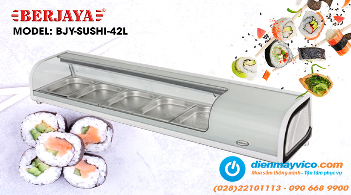 Tủ mát trưng bày Sushi Berjaya BJY-SUSHI-42L