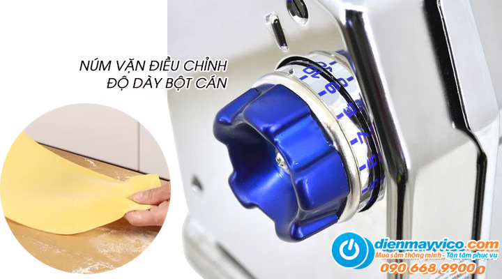 Núm vặn điều chỉnh độ dày bột cán của máy làm mỳ Imperia 036