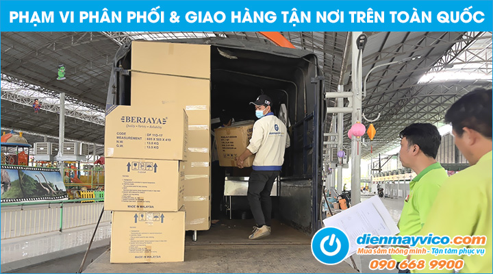 Phạm vi phân phối và giao hàng máy hút chân không Sirman trên toàn quốc