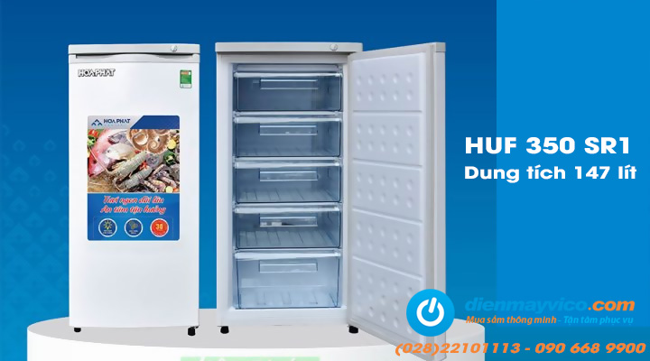 Tủ đông đứng Funiki Hòa Phát HUF 350 SR1 147 lít