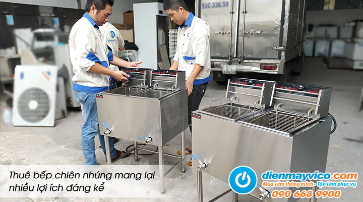 Dịch vụ cho thuê bếp chiên nhúng mang lại nhiều lợi ích đáng kể cho người dùng