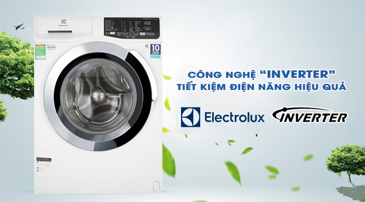 Tiết kiệm điện Máy giặt Electrolux Inverter EWF9025BQWA 9 kg