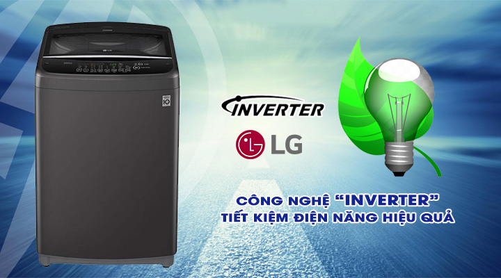 Tiết kiệm điện Máy giặt LG Inverter T2555VSAB 15.5 Kg