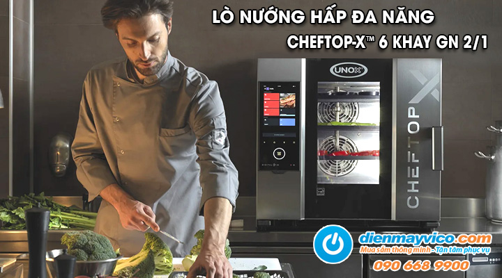 Tổng quan về Lò nướng hấp đa năng Unox CHEFTOP-X™ 6 Khay GN 2/1